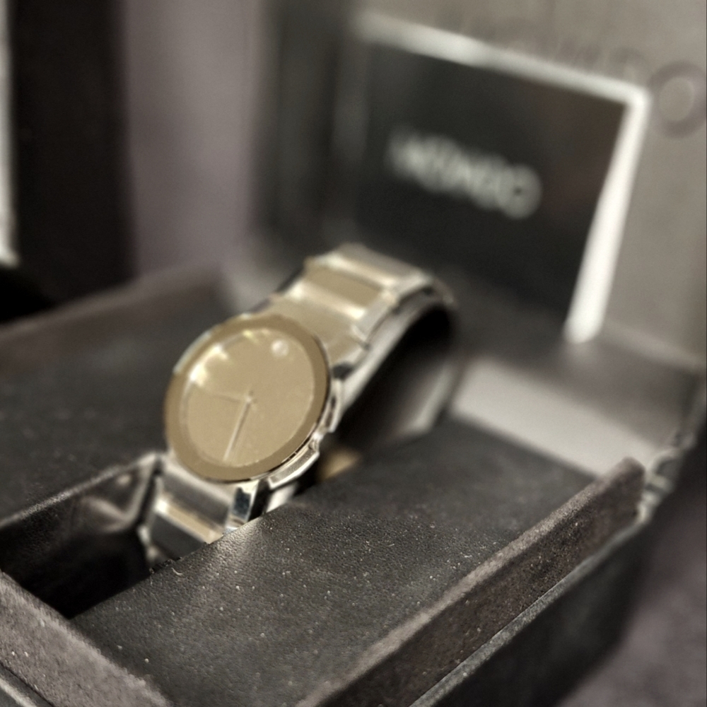 Mens Movado Sapphire Watch